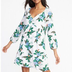 Old Navy Boho Tassel-Tie Floral Swing Dress Size Medium